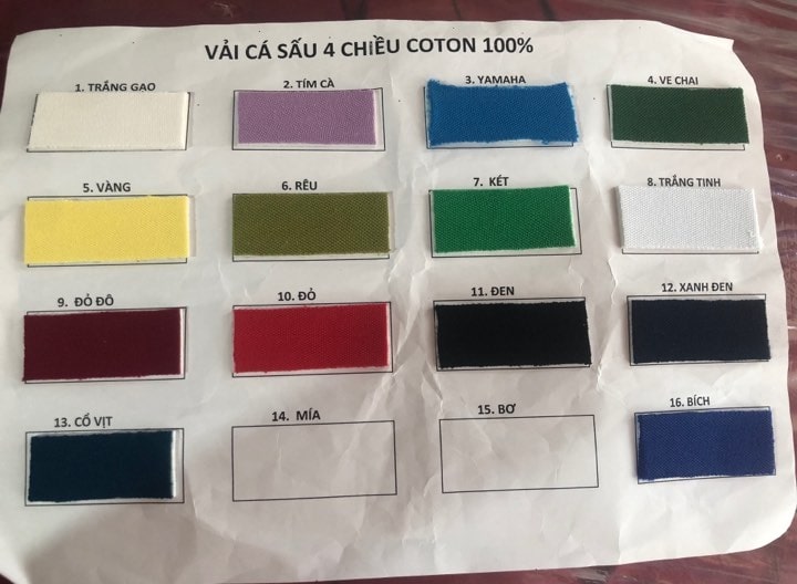 Vải Cá Sấu 4 Chiều COTTON 100%