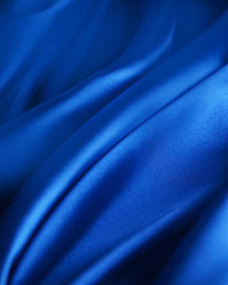 Vải thun màu xanh coban