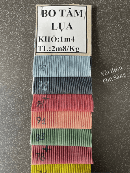 Vải thun tăm lạnh - Vải Phú Sang