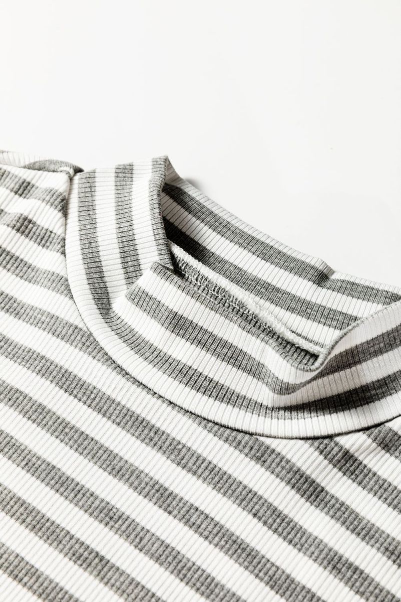 Vải thun rib sọc