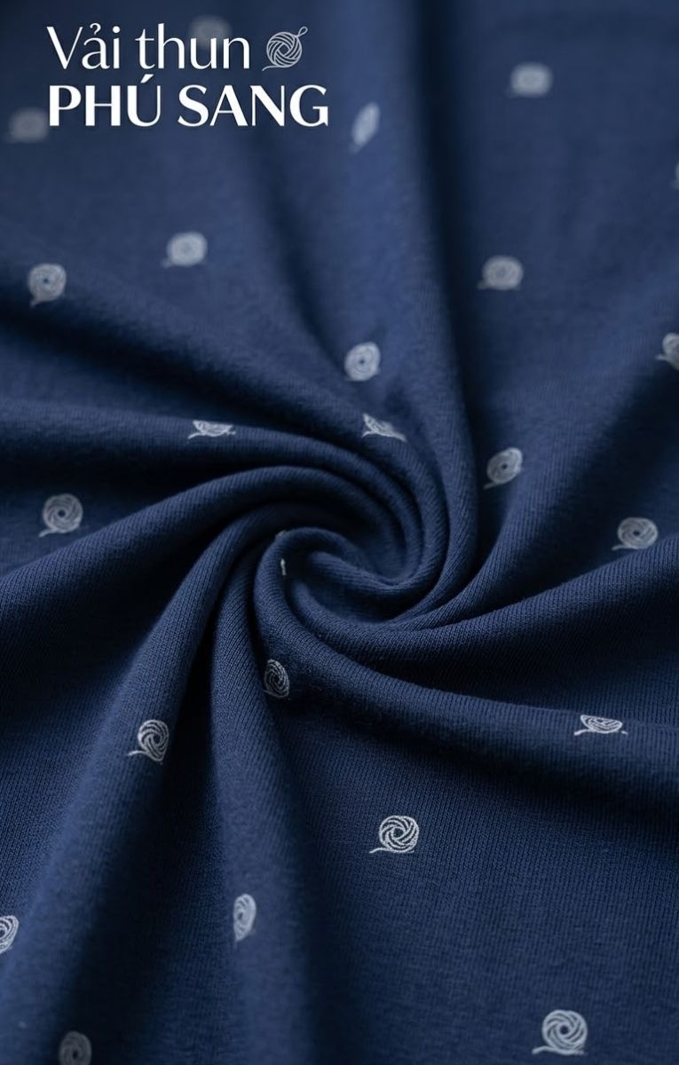 Vải thun in logo