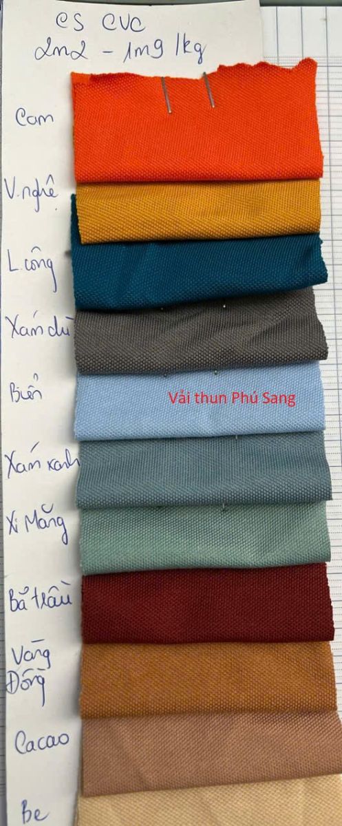 Vải thun cá sấu CVC